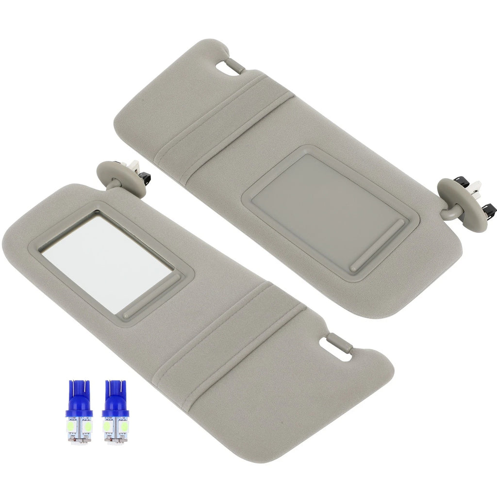 Set of 2 Gray Sun Visors with Sunroof for Toyota Camry (2007–2011)