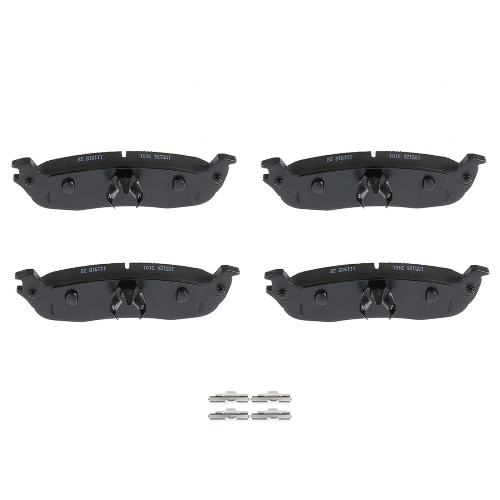 Set of 4 Ceramic Brake Pads for Ford F-150, Lincoln Blackwood