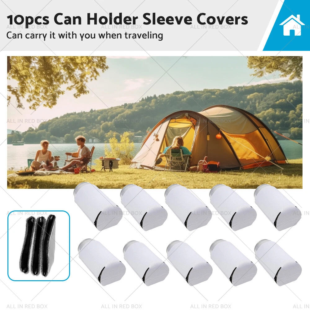 10Pcs Insulated Beer Can Cooler Sleeve Covers for