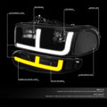 Set of 2 LED DRL Headlight Bumper for Sierra Denali (2002–2006)