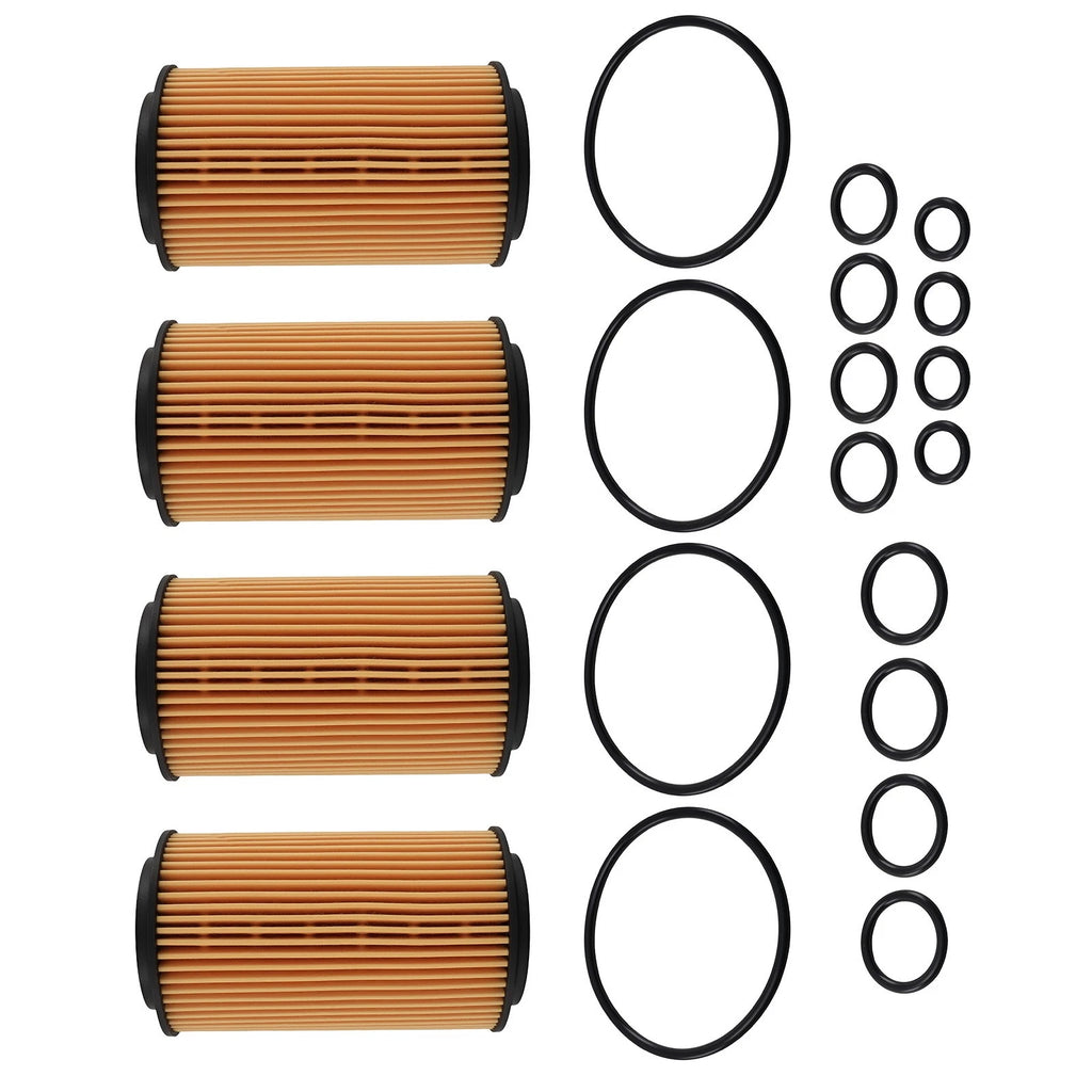 Set of 4 Engine Oil Filters for Mercedes-Benz Viano Vito (2007–2018)