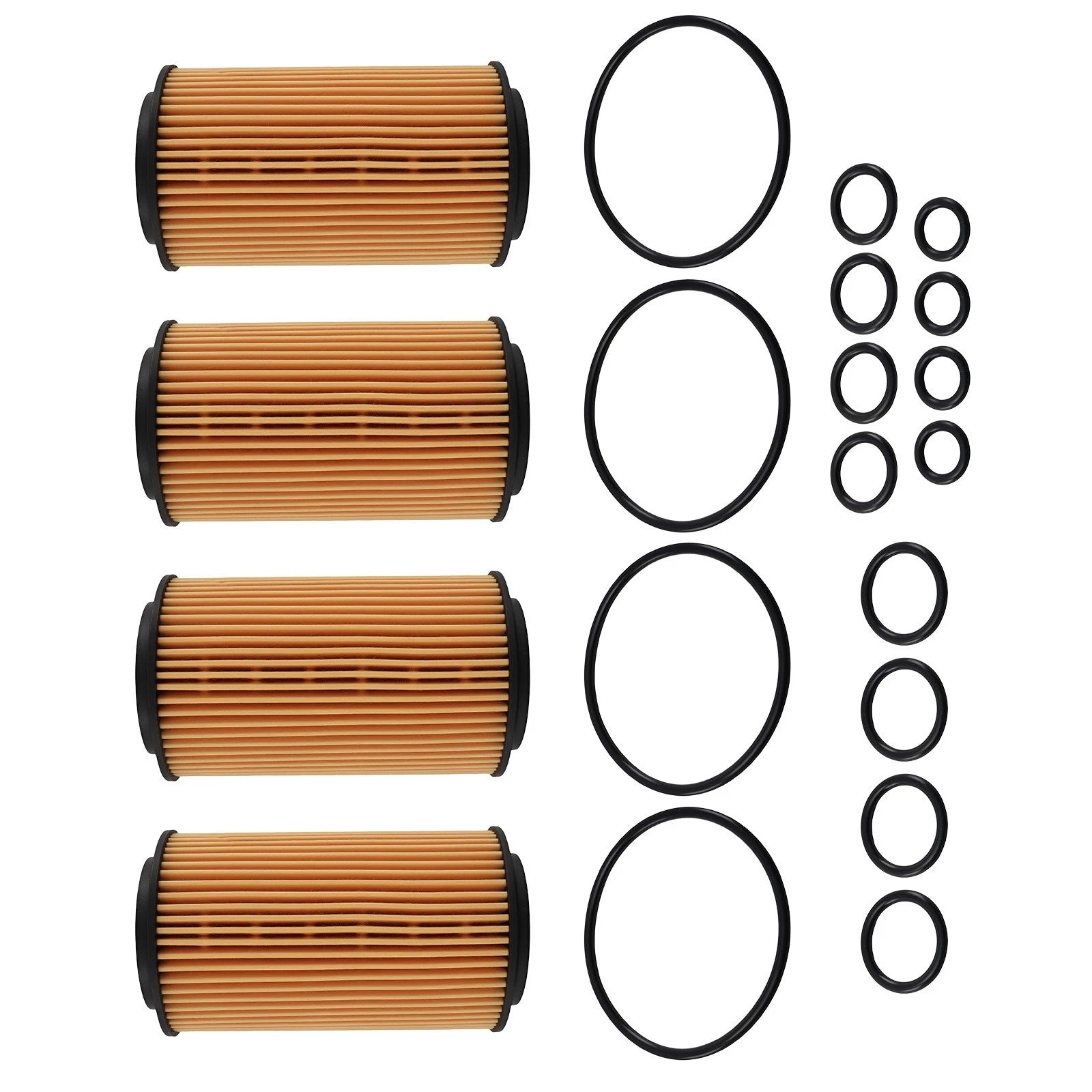Set of 4 Engine Oil Filters for Mercedes-Benz Viano Vito (2007–2018)