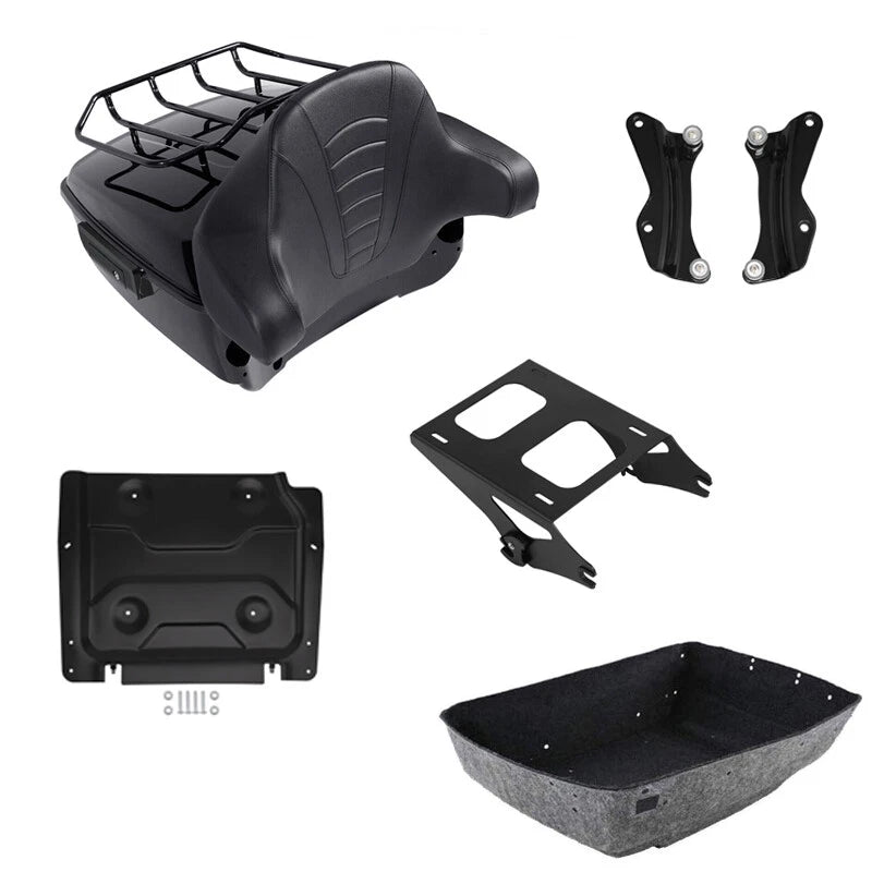 Trunk Backrest Mount Rack Docking Plate for Harley Street Glide (2014–2026)