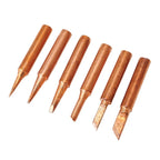 6pc Lead-Soldering Iron Tips 900M-T for 936 937 938 969 8586 852D