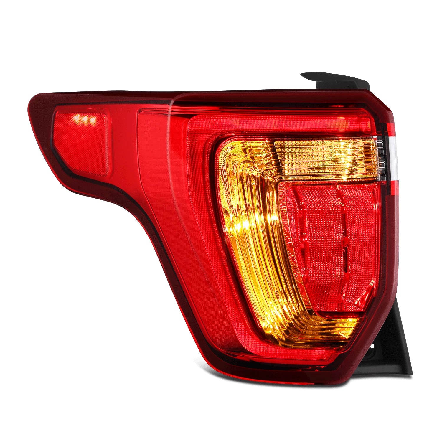 Chrome Red LED Tail Light Assembly for Ford Explorer (2016–2019)