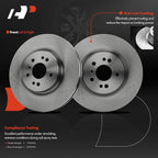 Front Disc Brake Rotors & Ceramic Pads for Mercedes-Benz GLE350 (2016–2018)
