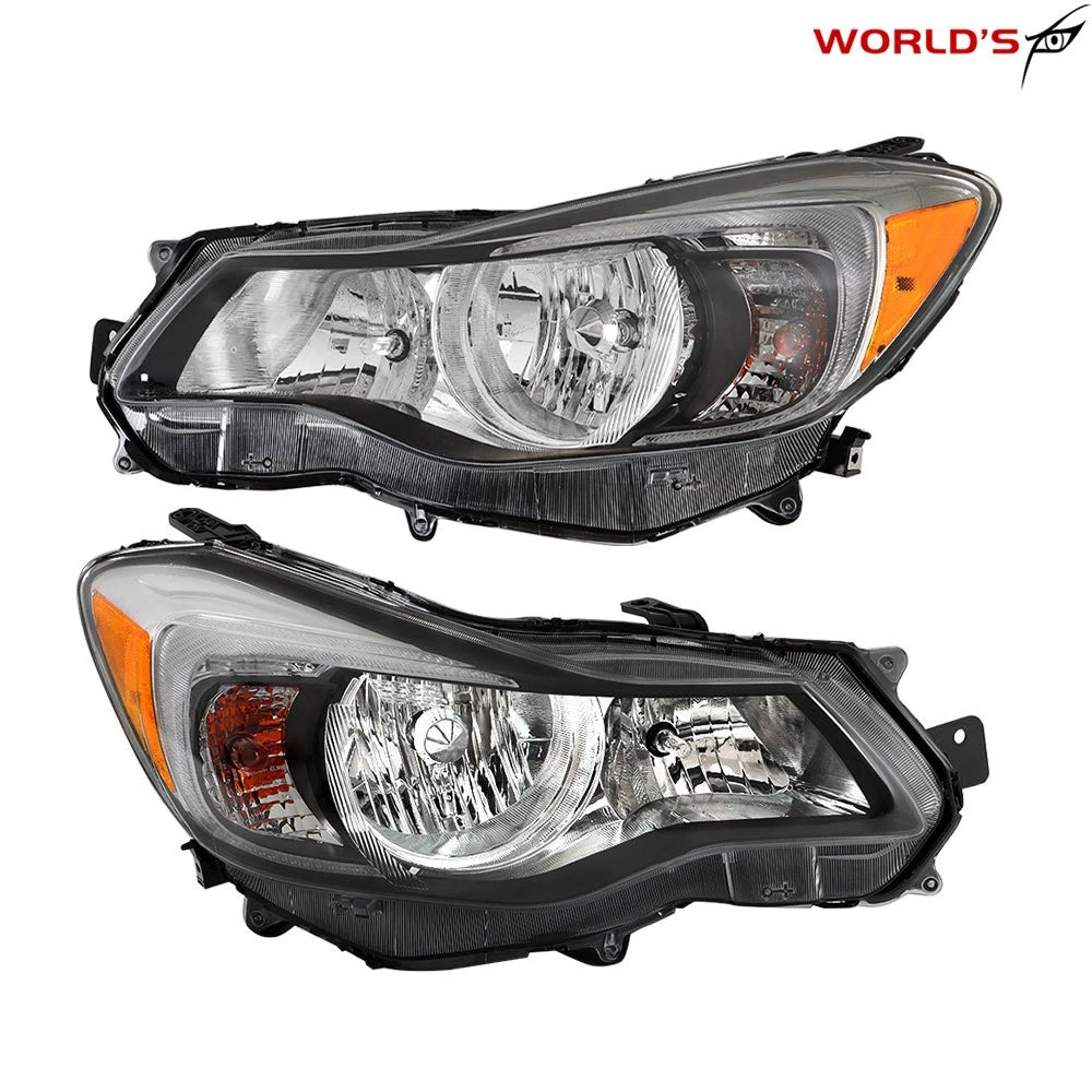 Halogen Headlight Set for Subaru Impreza, Crosstrek (2012–2016) Clear Lens