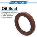 2X Oil Seal Rotary Shaft Seal FKM Rubber 70x100x13mm for Various Models