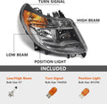 Pair Headlight w/DRL for RAM Promaster 1500 2500 3500 (2014–2022)