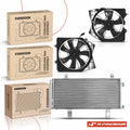 AC Condenser & 2X Cooling Fan Assembly Kit for Honda Accord (2018–2022)