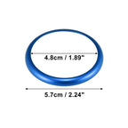 Multimedia Knob Ring Aluminum Alloy for BMW X3 Blue