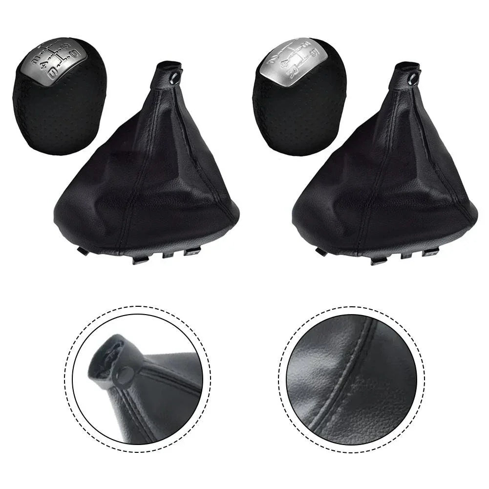 Black ABS Leather Gear Shift Knob Gaiter Boot for IVECO Daily V VI Series