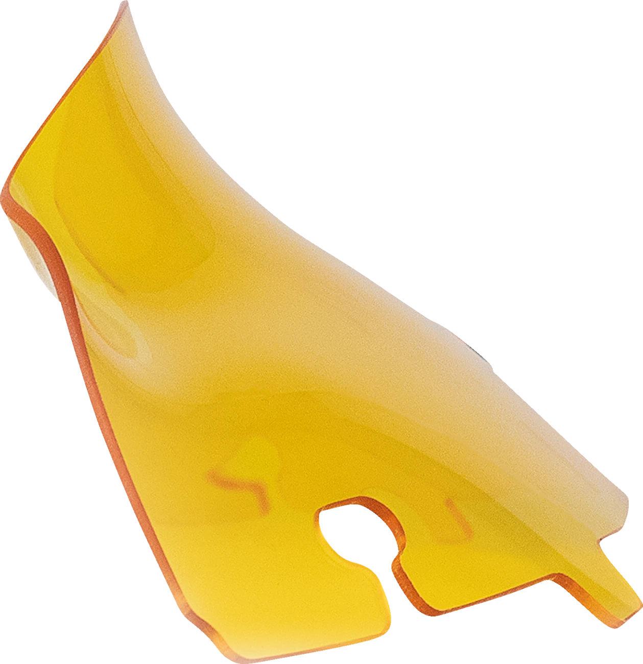 Klock Werks Kolor Flare Sport Windshield 4" for FLH (KWW-01-0676) - Yellow