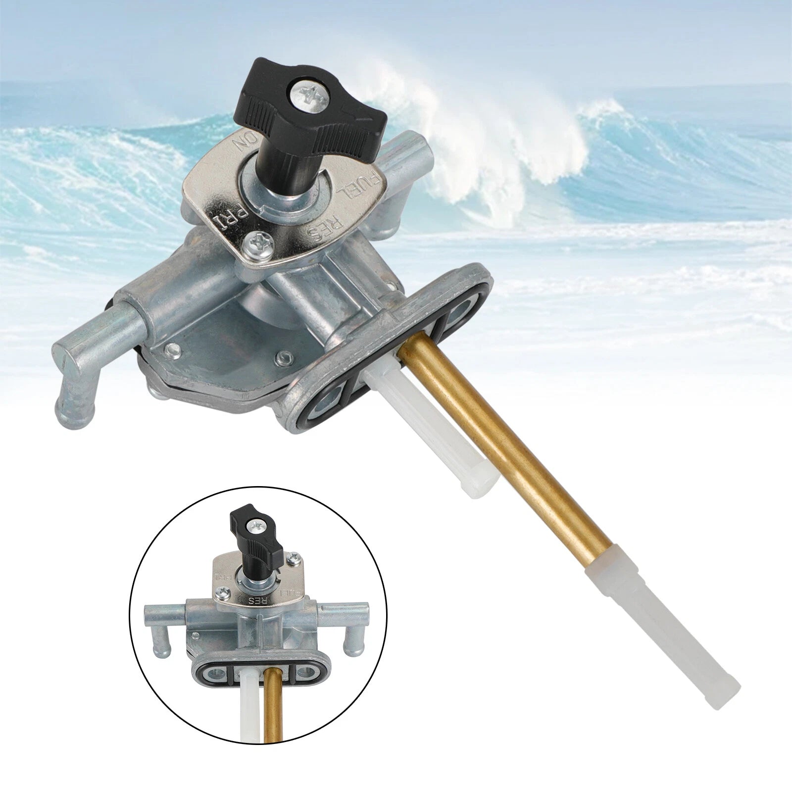 Gas Tank Fuel Cock Valve Petcock for Suzuki LTA500 LTF500 (2002–2007)