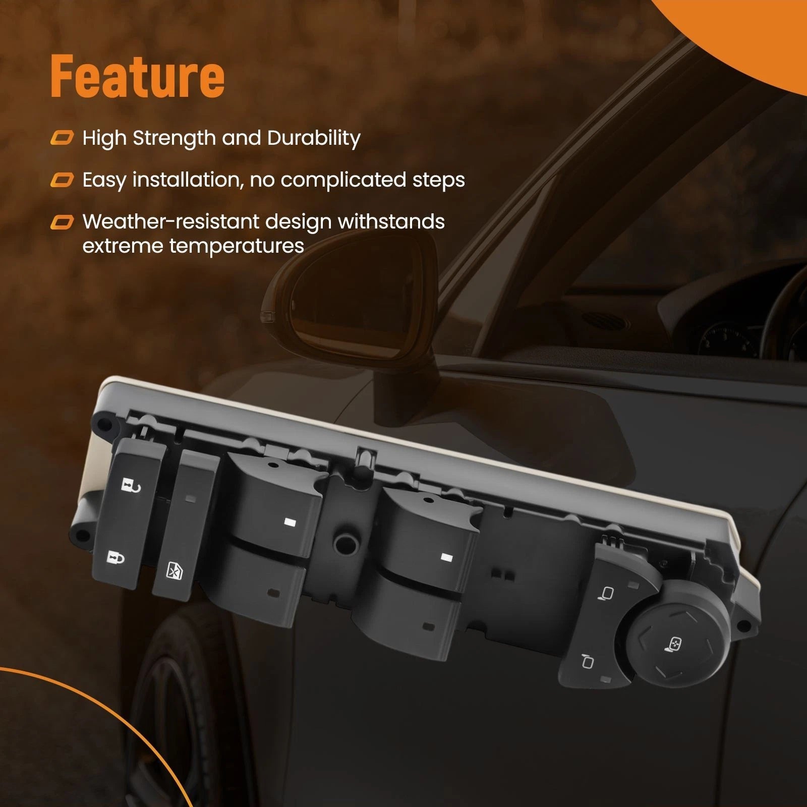 Front Left Power Window Switch for GMC Sierra 1500 (2007–2013) 20790059