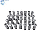 28 Pack 5C Precision Collet Set for Full Metric Range (1-28mm)