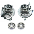 Timken Front Rear Wheel Bearings Hubs Kit for Chevy GMC K1500 (1996–2007)