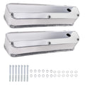 Set of 2 Fabricated Aluminum Tall Valve Covers for Ford 260 289 302 351W (1962–1985)