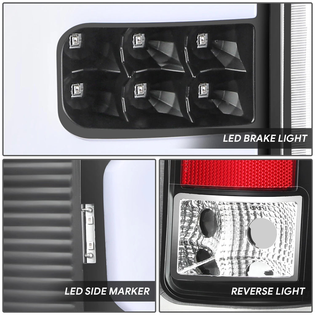 LED C-Tube Bar Tail Brake Light Lamp for GMC Sierra 1500 2500 HD (2007–2014)