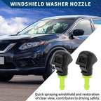 2 Pcs Front Windshield Washer Nozzles for Subaru Outback Legacy (1999–2023)