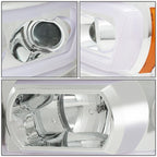 LED DRL Sequential Turn Signal Projector Headlight for Dodge Ram (2006–2009)