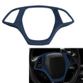 Suede Steering Wheel Cover for Chevrolet Corvette C7 (2014-2019) Blue
