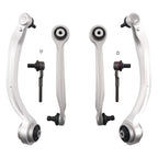 Front Upper Lower Control Arm w/ Ball Joint Tie Rod for Audi A6/S6/RS6 (1998–2004)