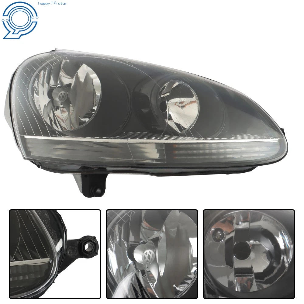 Halogen Headlights Assembly for VW Rabbit Jetta (2005-2010)