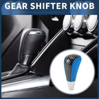 Automatic Gear Shifter Knob for Toyota 4Runner (2003–2021) Faux Leather Black Blue