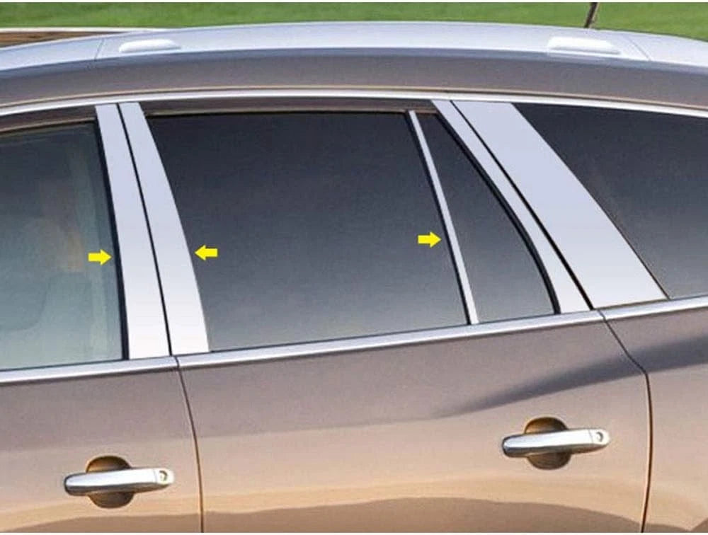6pc. Luxury FX Chrome Pillar Post Set for 2008-2017 Buick Enclave