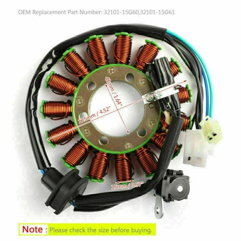 Stator for Suzuki AN400 Burgman 400 (2011–2016)