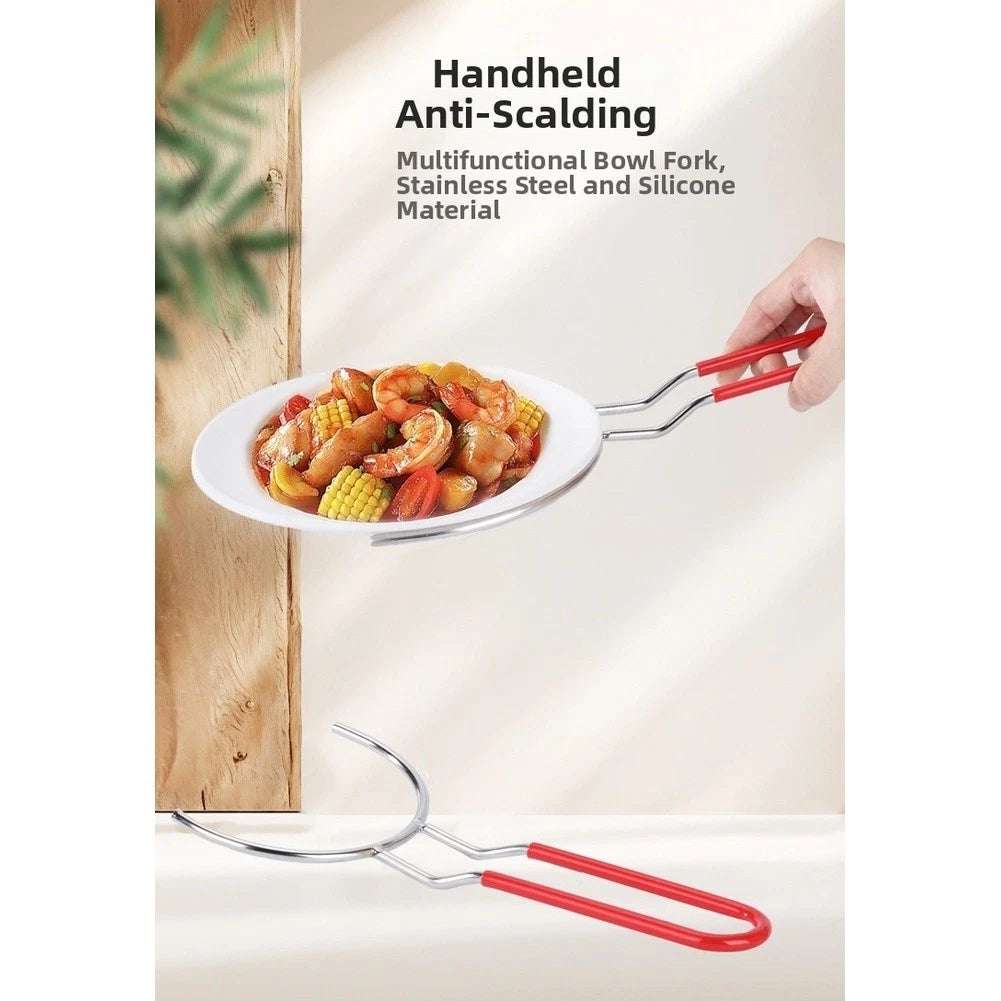 Stainless Steel Heat Resistant Bowl Plate Lifter with Mount Option
