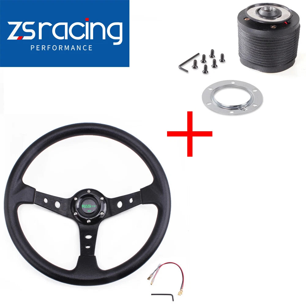 Aluminum Steering Wheel with Quick Release Hub for Ford Mustang (1979–2004)