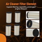 Set of 4 Air Filters for E-Z-GO RXV TXT (2007–2022) Golf Cart