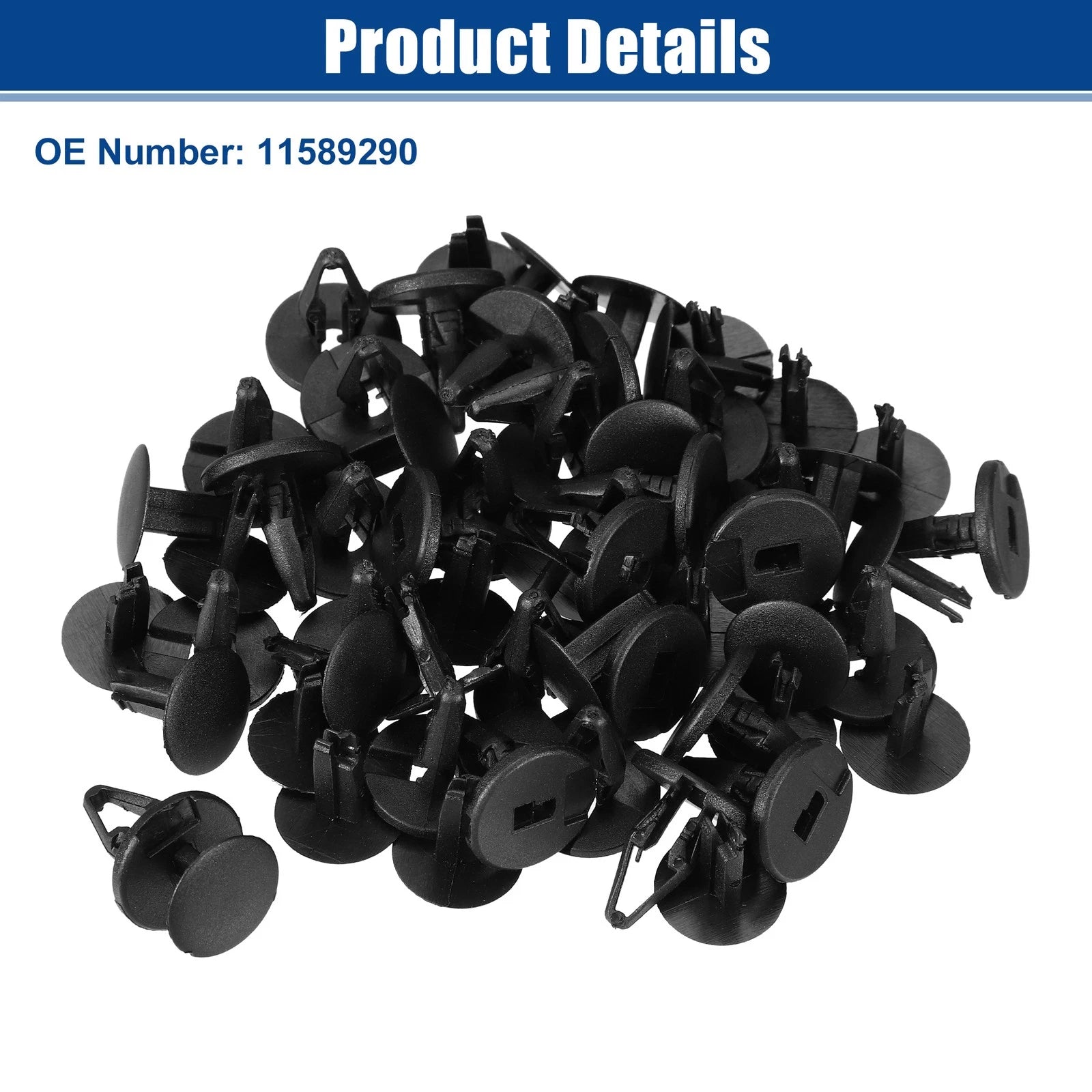 30pcs Bumper Cover Push Type Retainer Clips for Buick Enclave (2008–2017) No.11589290