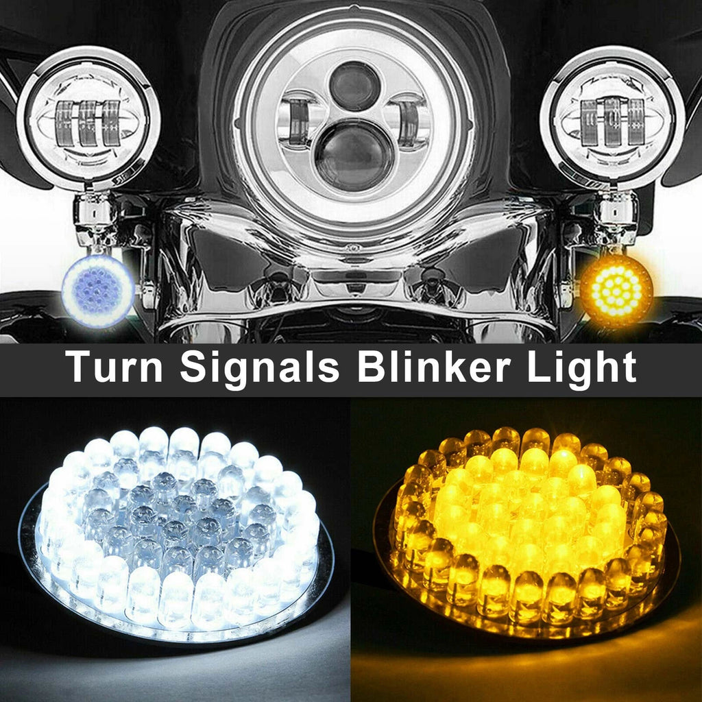 2Pcs 1157 LED Turn Signal Blinker Lights for Harley Dyna Softail