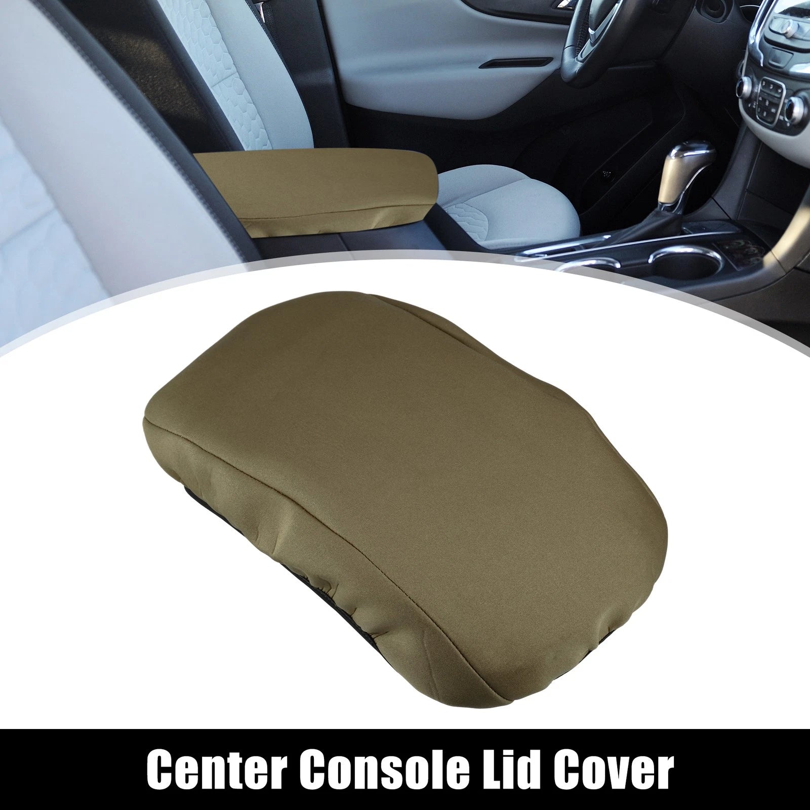 Center Console Armrest Cover for Chevrolet Equinox (2018–2023) Deep Brown 767153487552