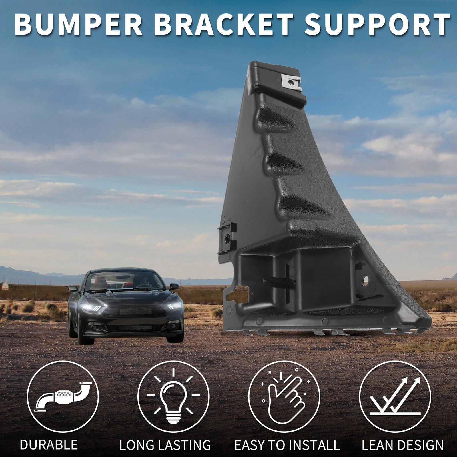 1pc Left Front Bumper Retainer Bracket No.AR3Z17C861B for Ford Mustang (2010–2014)