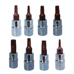 2Pc Torx Screwdriver Bit Set T8 T40 for Automotive Tools (1/4 Inch Drive)