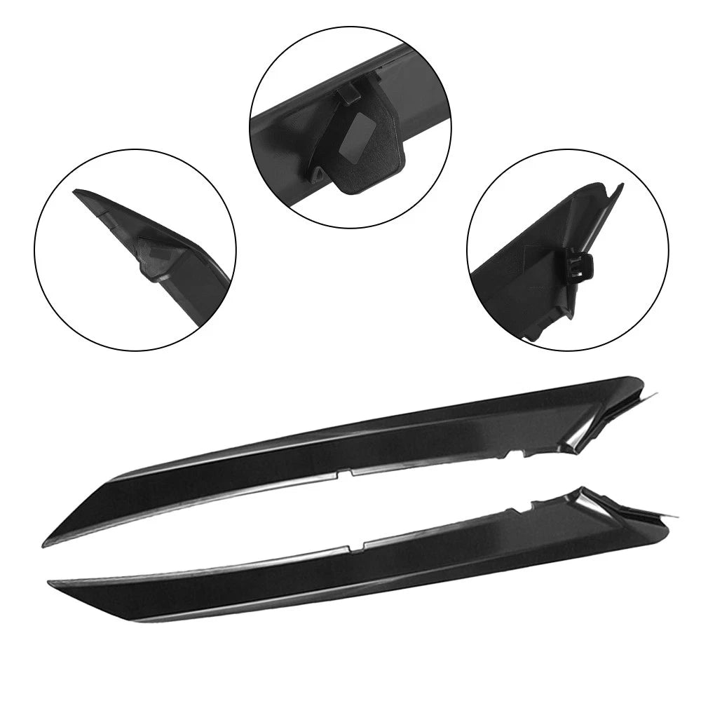 Black Headlight Trim Molding for Toyota Camry (2018–2021)