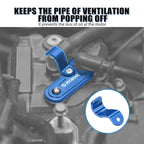 Aluminum Spark Plug Boot Hold Down with Bolt for Yamaha YFZ450R (2009–2025) Blue