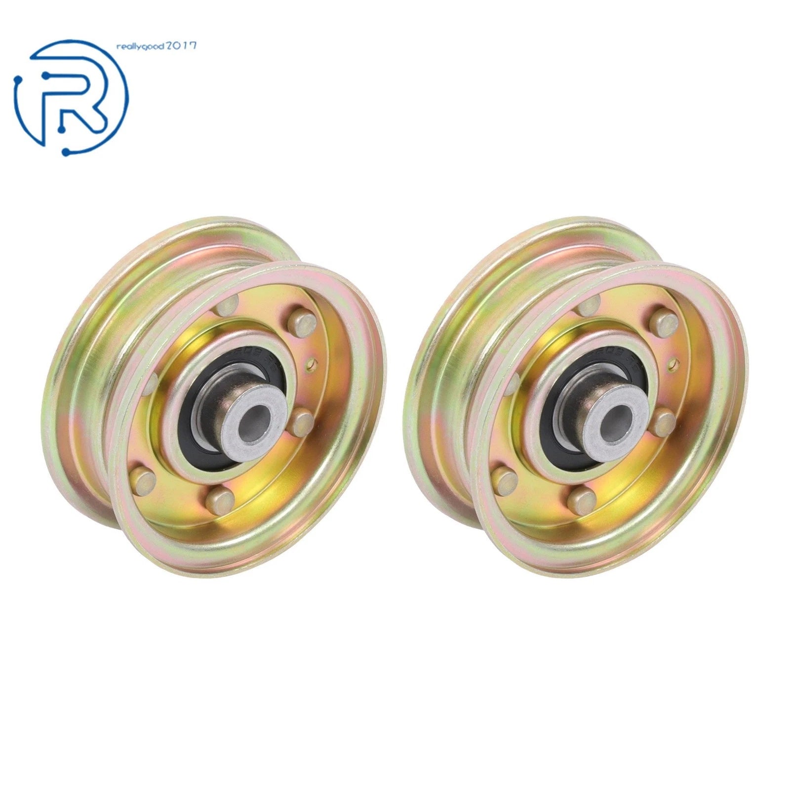 Set of 2 Flat Idler Pulleys for MTD (Year Range Not Specified)