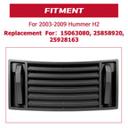 Front ABS Hood Vent Grille Panel for Hummer H2 (2003-2009)