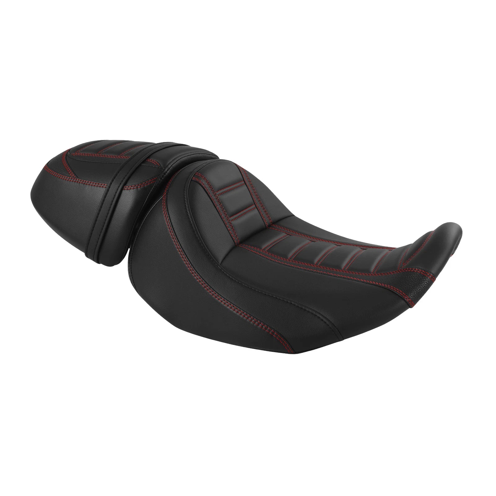 Black Red Driver & Passenger Seat for Harley CVO Street Road Glide (2023–2024)