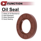 2X Oil Seal Rotary Shaft Seal FKM Rubber 35x62x8mm for Various Models 