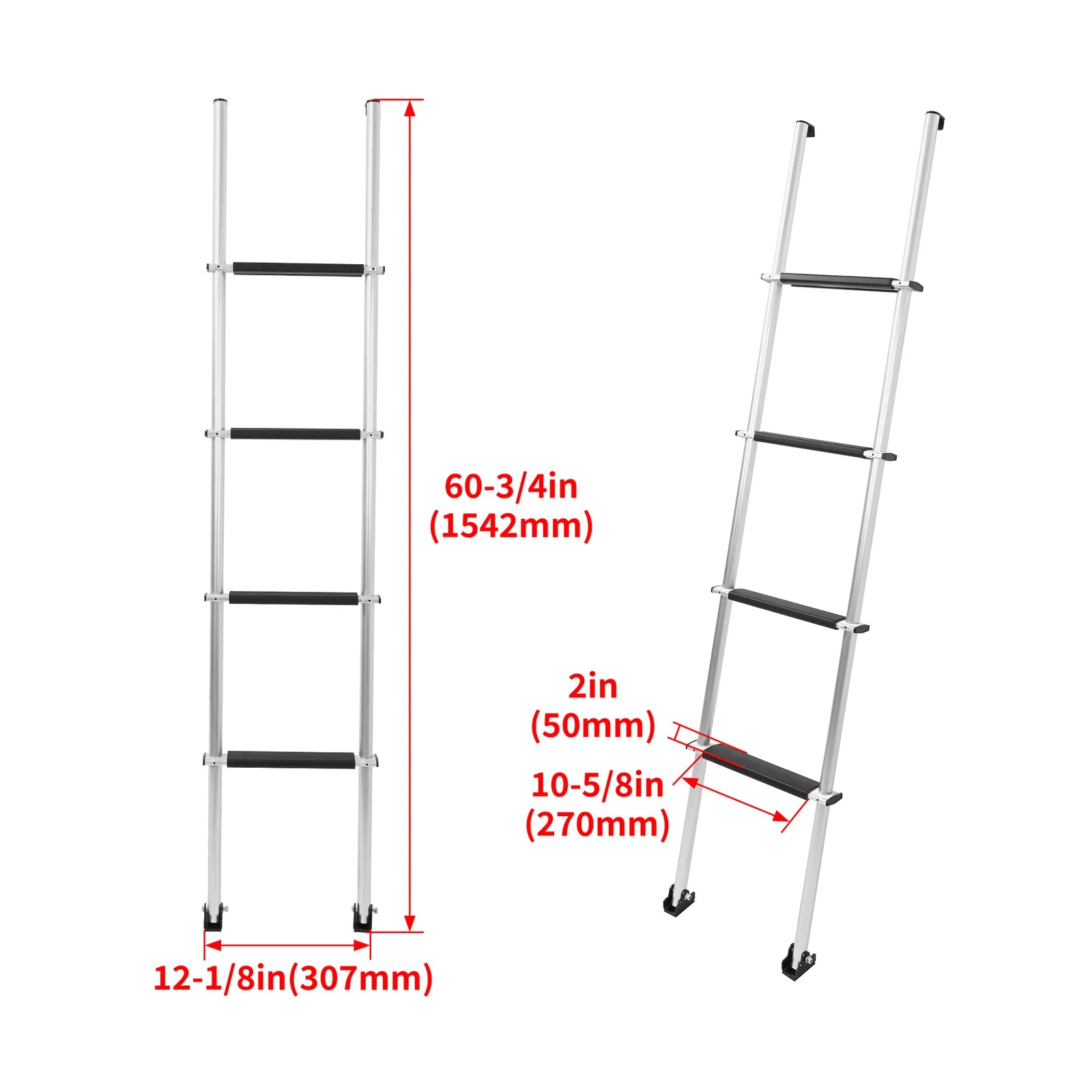 60" Aluminum Bunk Ladder for RV Camper Trailer (Fits Most Models)