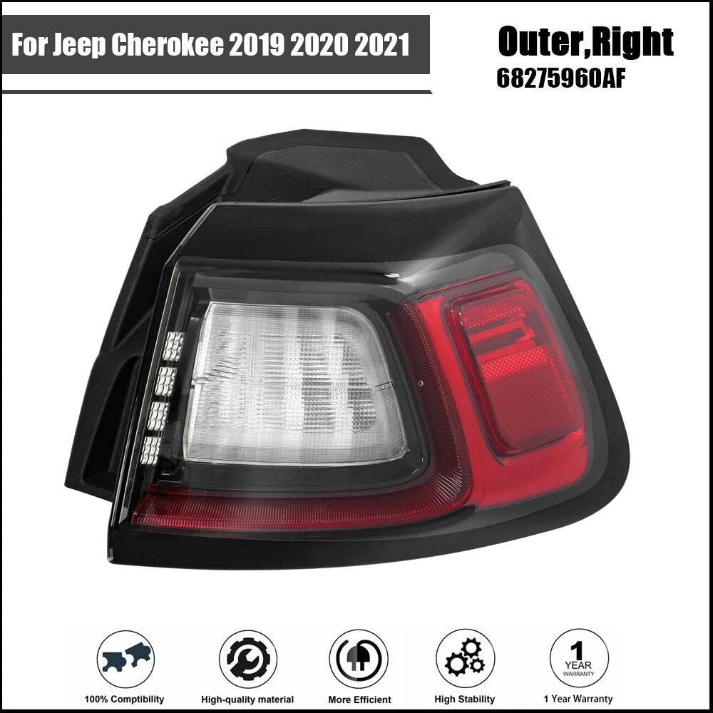 LED Right Rear Brake Lamp Tail Light for Jeep Cherokee (2019–2021)