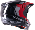 Alpinestars M5 Off-Road Helmet for Honda S (DOT & ECE) - Black/Red, Medium