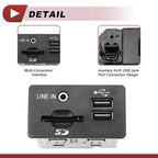 Auxiliary USB Jack Port for Ford Edge (2011–2019) - Black