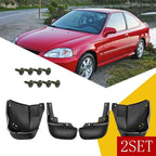 Set of 2 Mud Flaps for Honda Civic Coupe Sedan (1996–2000)